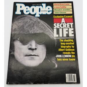 People Aug 15 1988 John Lennon A Secret Life Chris Evert John Cleese